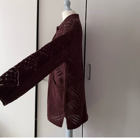 Free People Get Away Fauxchet Set Size S Small Relaxed Cardigan and Pants - Picture 3 of 4